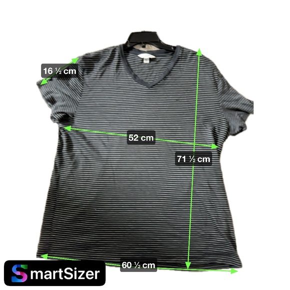 Calvin Klein Men's Shirt XXL Black w/White Stripes Short Sleeve Body Fit T-Shirt - Picture 4 of 9